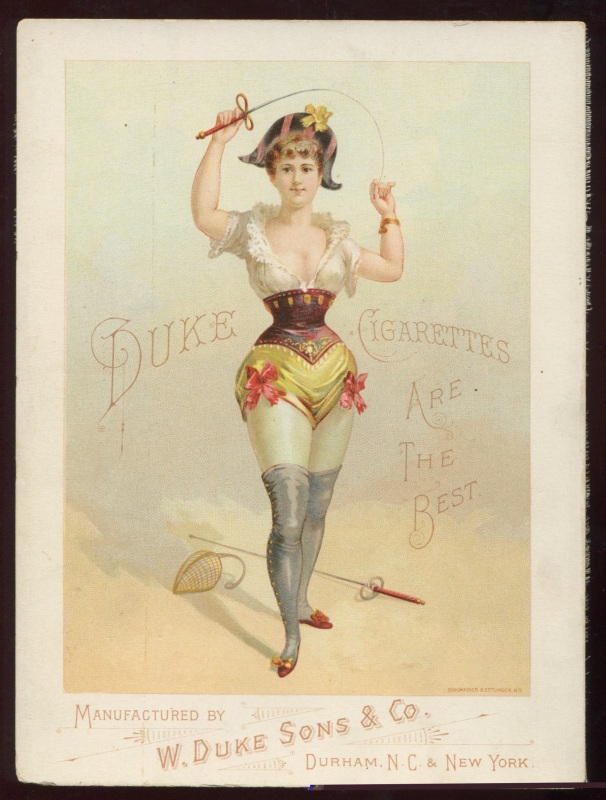 A32 Duke Tobacco Sporting Girls Folio Card Fencing Girl.jpg
